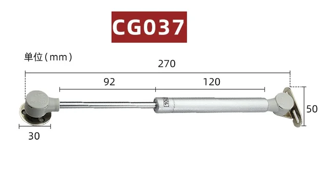 4 pièces ressorts à gaz 100N piston à gaz pour portes, cric pour meubles,  charnière