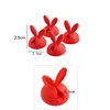 4Pcs Cute Bunny Cable Holders Cable Clips Self Adhesive Cable Manager Desk Phone Charger Cable Earphones Wire Winder Holder 6