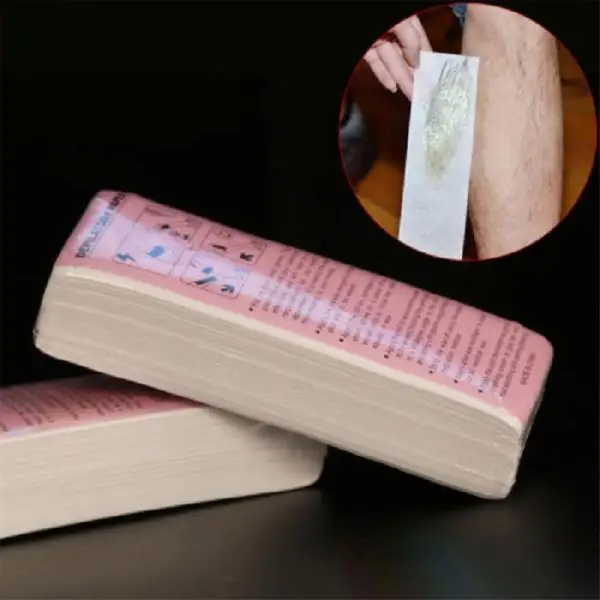 100pcs- non-woven strips for hair removal - warm wax and sugar paste 3