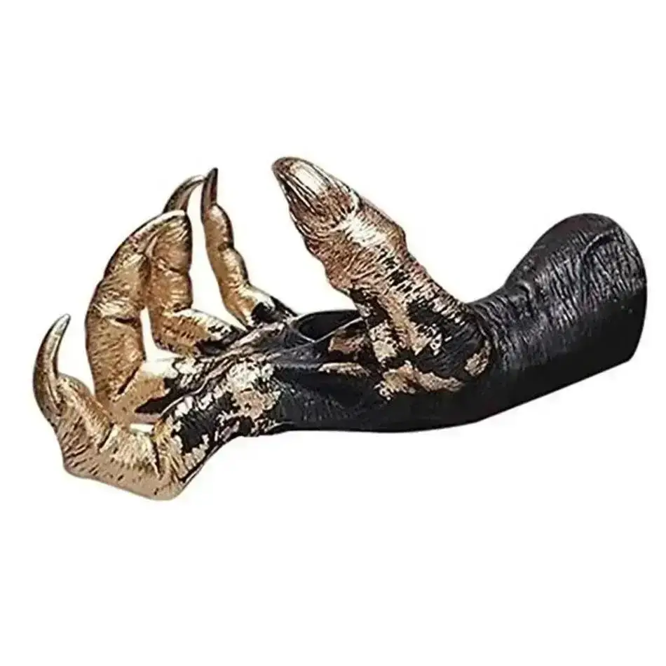 Fuuny New Halloween Decoration Jewelry Display Rack Hanger Witch Hand Wall Hanging Statue Resin Retro Aesthetic Art Sculpture