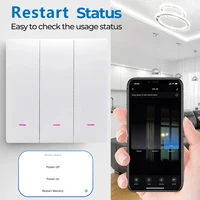 Tuya Smart WiFi Light Switch EU UK Push Button Wall Switch No Neutral Wire Smart Life Control Works With Alexa Google Home Alice - Image 6