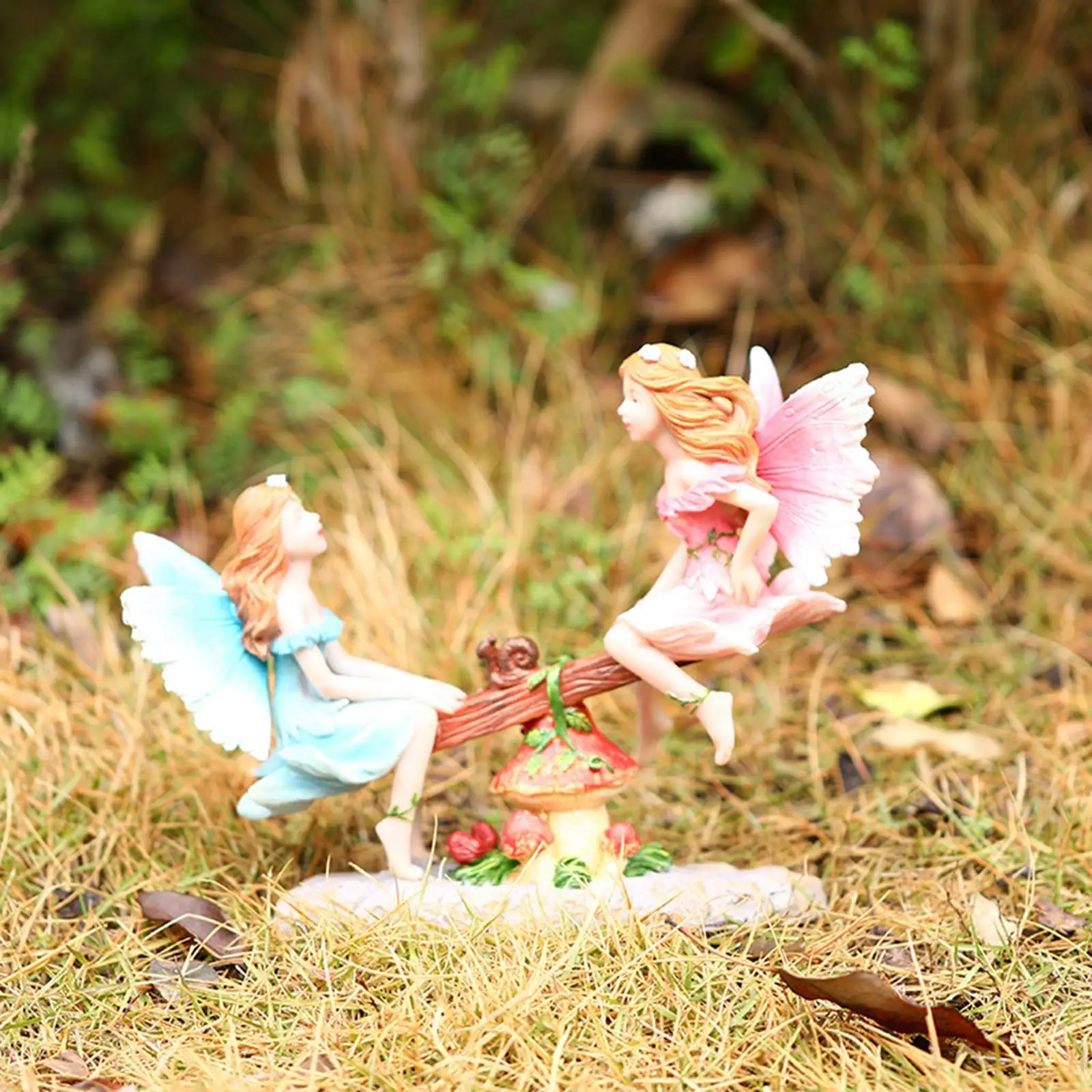 

Fairy Garden Figurines Ornament Mini Figurine for Backyard Lawn