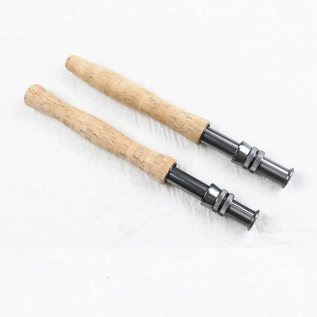 Cork Fly Fishing Rod Handle Grip with Reel Seat for Rod Building or Repair,  2 Types