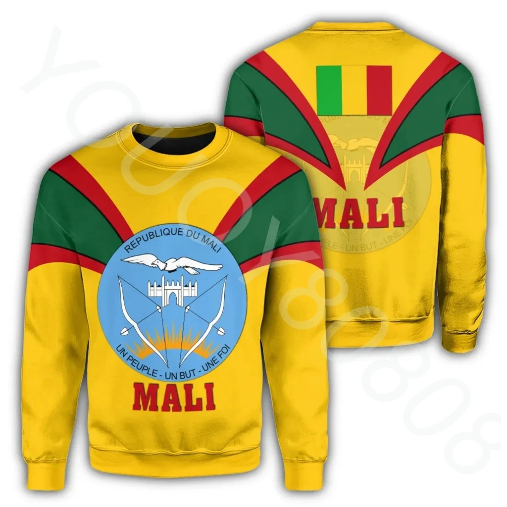

African Clothing Mali Sweater Fangs Style New Autumn Men's Casual Crew Neck Sweater Retro Harajuku Casual Clothing