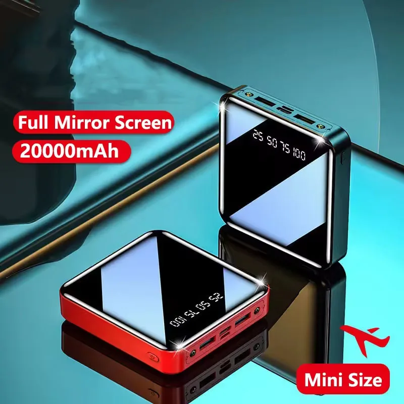 Mini Power Bank 20000 mAh for Xiaomi Mi Powerbank Portable Charger External Battery Pack for iPhone 15 Huawei Samsung Poverbank 2