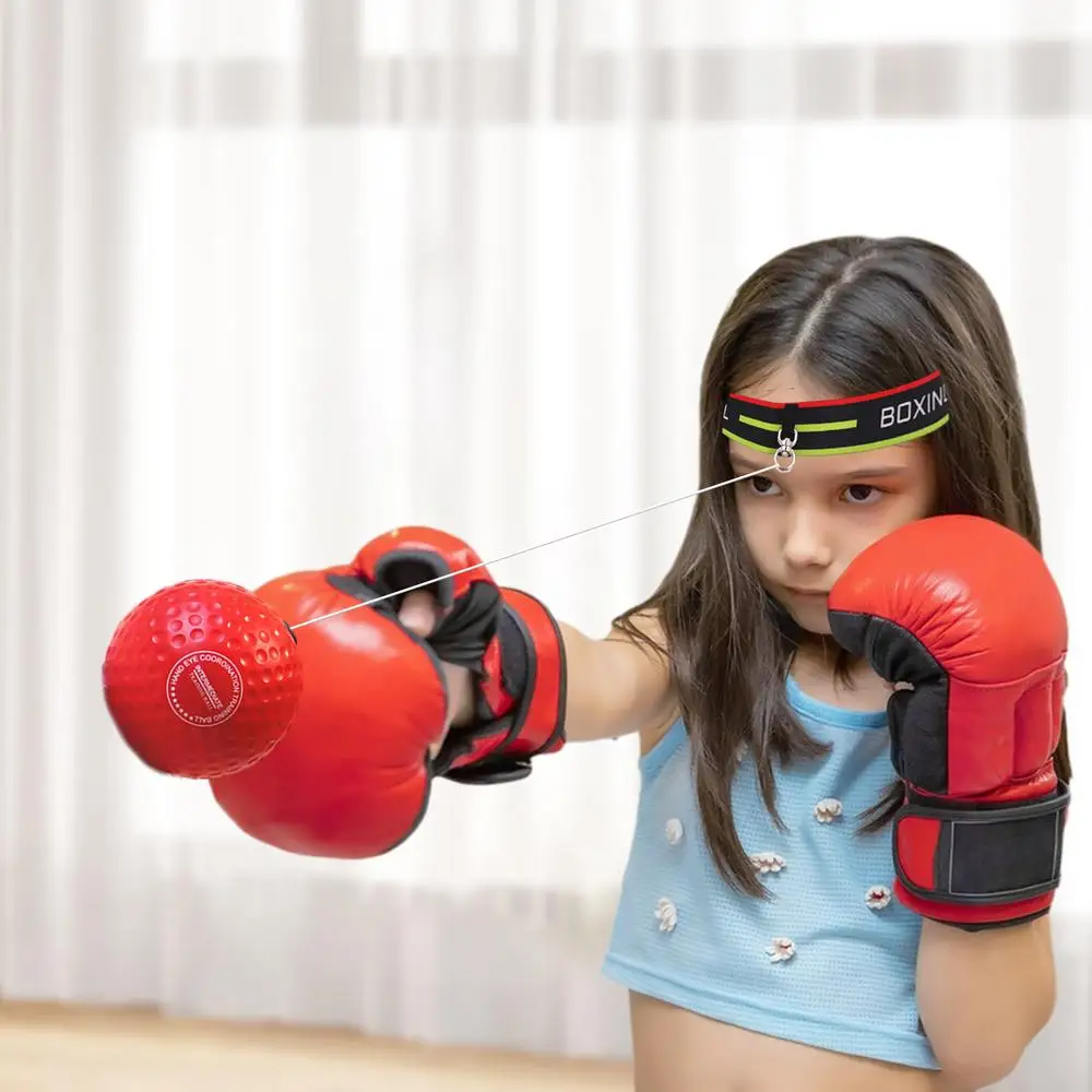 Punching Ball Head-mounted Fighting Speed San&da Training Boxing Reflex Ball Home Fitness Exercise Boxing Equipment Accessories