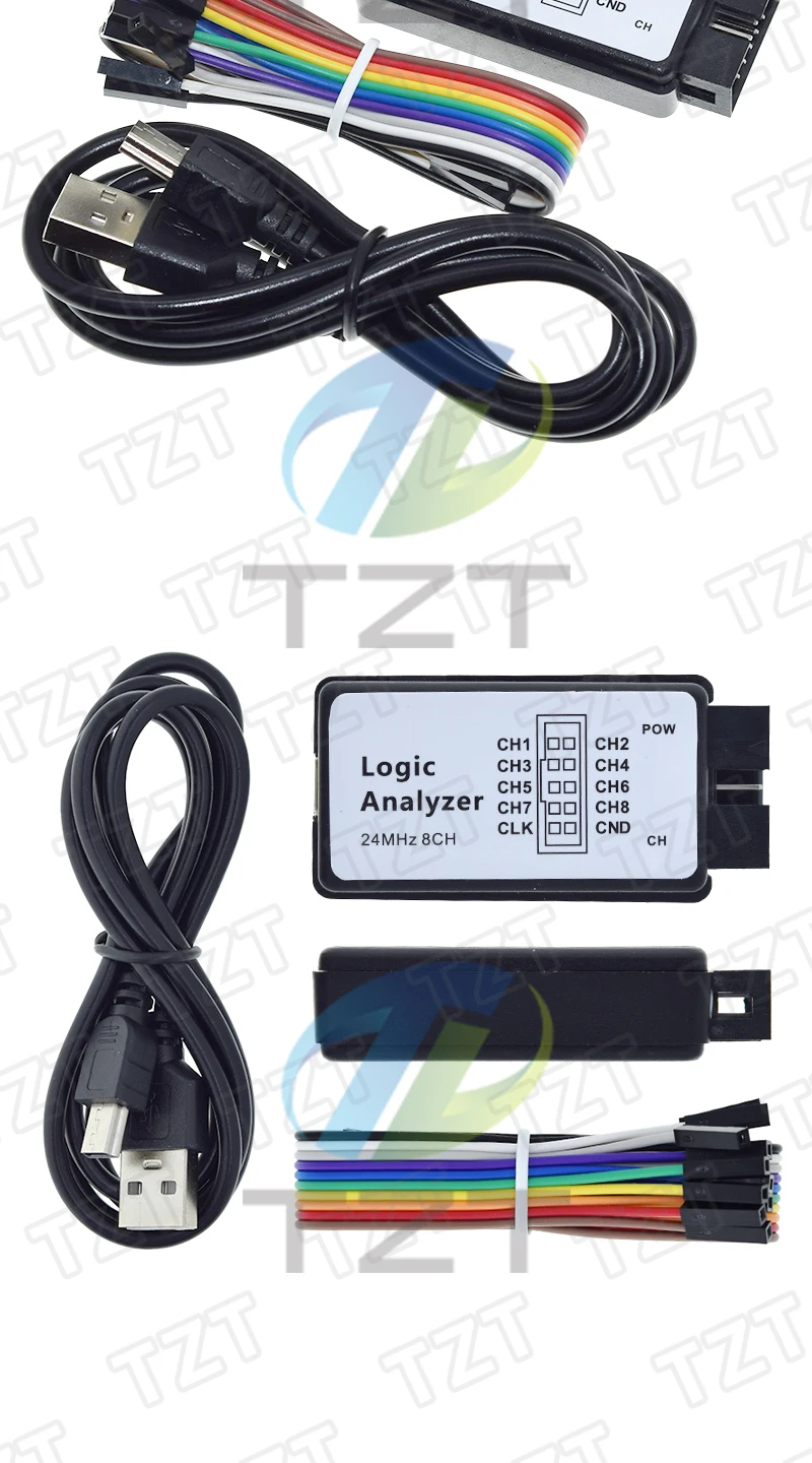 1/3PCS USB Logic Analysator 24MHz 8 Kanal 24M/sekunden Logic Analysator Debugger Für ARM FPGA Logic Analysator Logic 24M 8CH – Detail 5