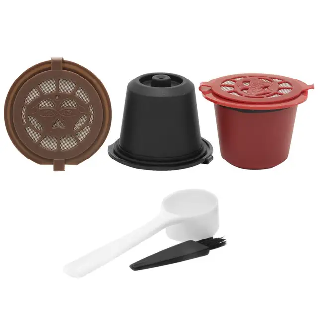1Db/Pack Újratölthető Újrafelhasználható A Nespresso Kávé Kapszulához 1 % Műanyag Kanálszűrő Hüvely Eredeti Vonalszűrőkhöz - Image 5