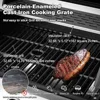 Upgraded 6 Burner Propane Gas Grill with Cast Iron Grates & Side Stove, 60,000 BTU Stainless Steel, BBQ Grills 4