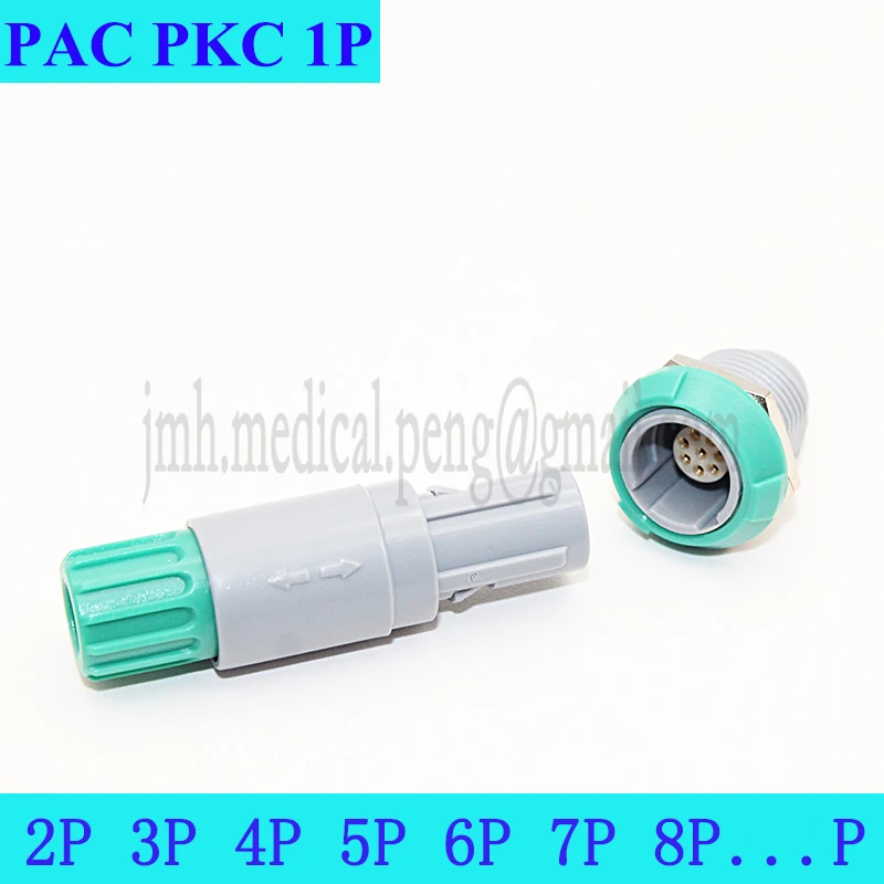 Conjunto Pac Pkc 80 Graus 1p 10 12 14 Pinos Plástico Médico Push-pull Auto-travamento Macho Plug Conector de Soquete Fêmea 1