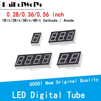 Display LED a Tubo Digitale da 0,56 Pollici, 0,28 Pollici, 0,36 Pollici, Orologio LED Rosso 1, 2, 3, 4 Cifre, Anodo/Catodo, Scheda Display LED a 7 Segmenti