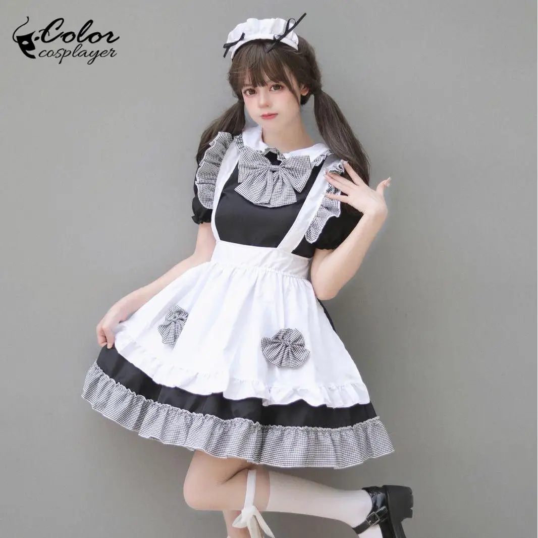 

Color Cosplayer Maid Lolita Dress Suit Anime Servant Cosplay Costume Kawaii Japanese Dress Up Adult Women Disguise Clothing