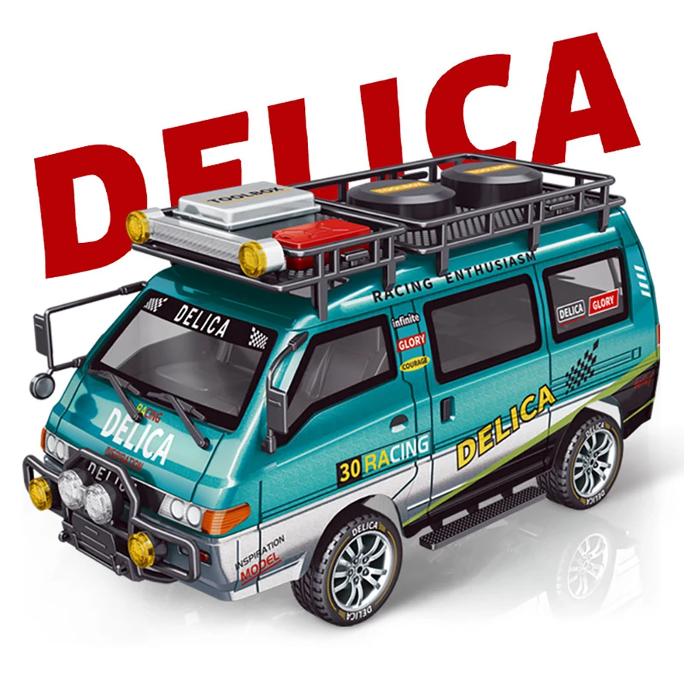 JXC DELICA 4WD Version 1/24 Simulation Electric Model Car Rock