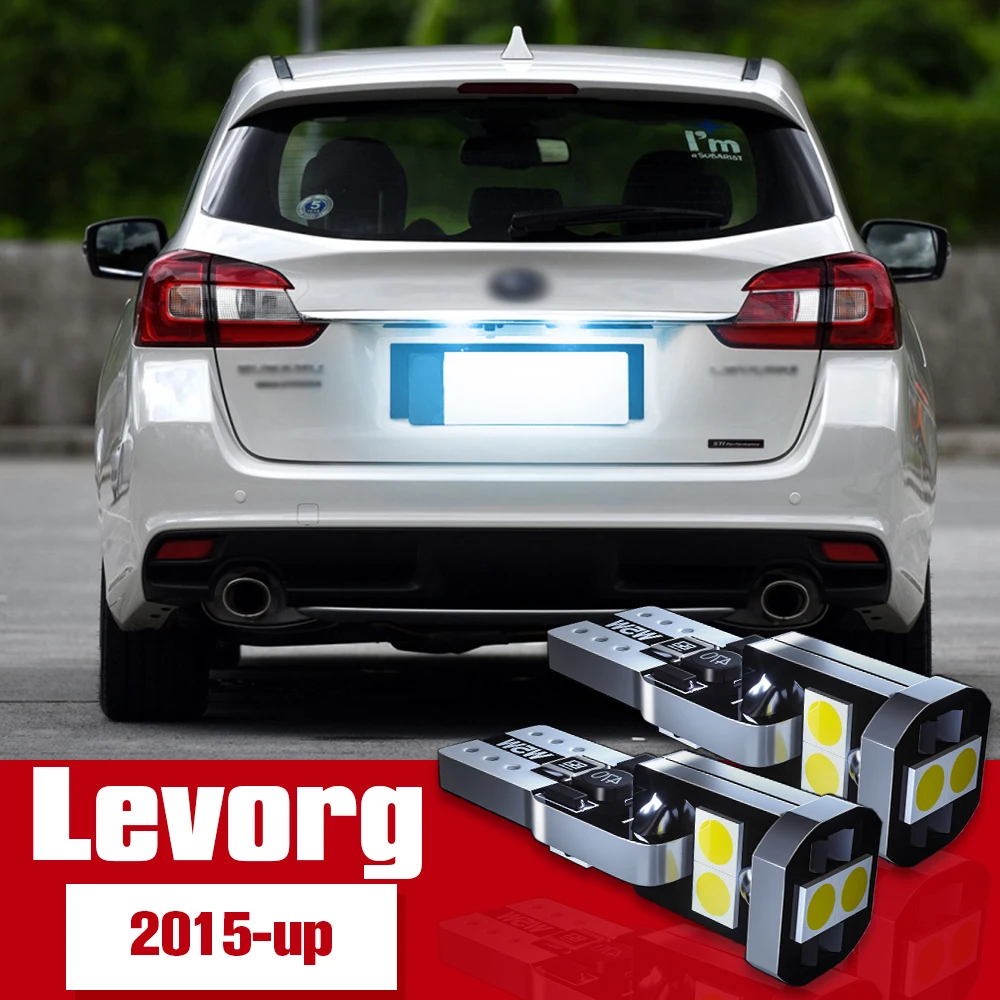 

2pcs License Plate Light Accessories LED Bulb Lamp For Subaru Levorg 2015 2016 2017 2018