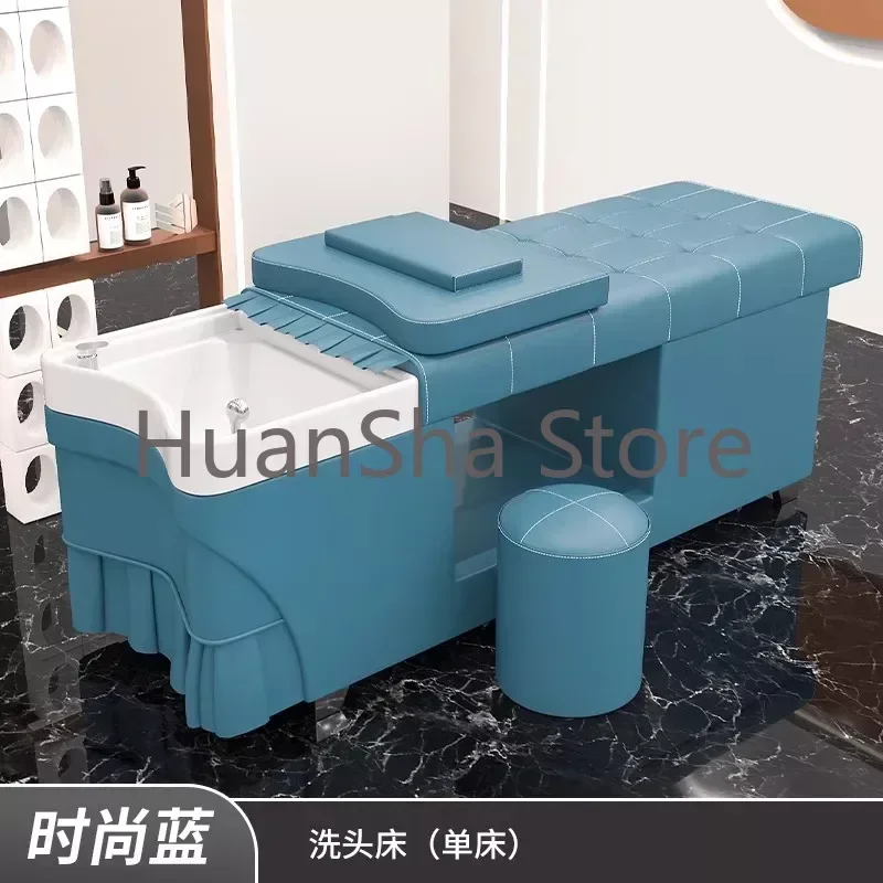 Head Spa Salon Chair Hairdressing Japanese Hair Washing Treatment Shampoo Bed Professional Cadeira Barber Furniture LJ50SC