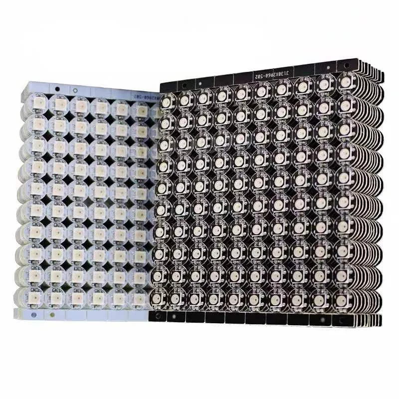 WS2812B 100PCS 5050SMD Individually Addressable Smart RGB LED Pixel modules 5V DC rgb LEDs Lampon Black LED Chip Heat Sink