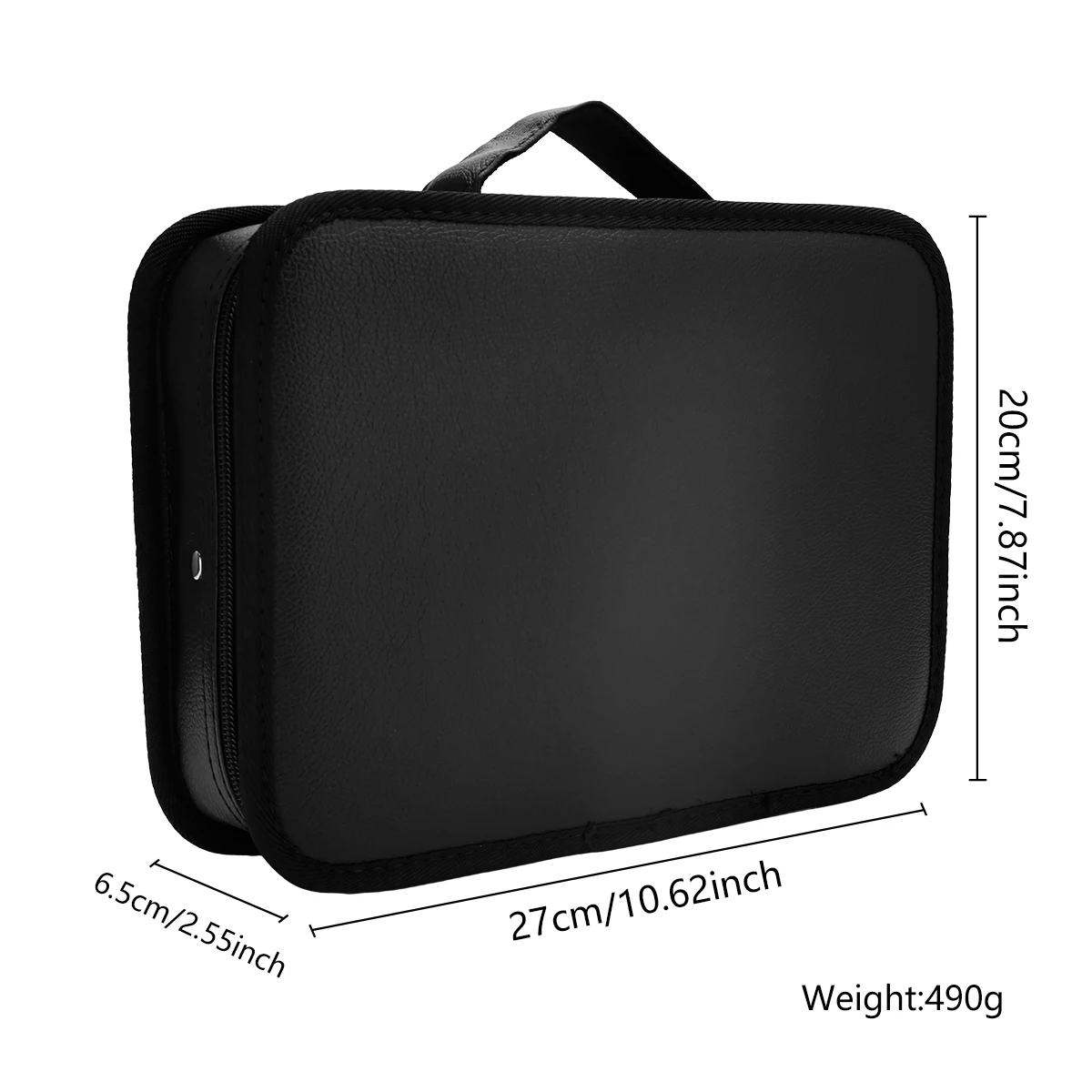 PU Leather Salon Scissors Bag  Large Capacity Storage Box Hard Hairdressing  Suitcase Beauty Multifunctional Tools 2