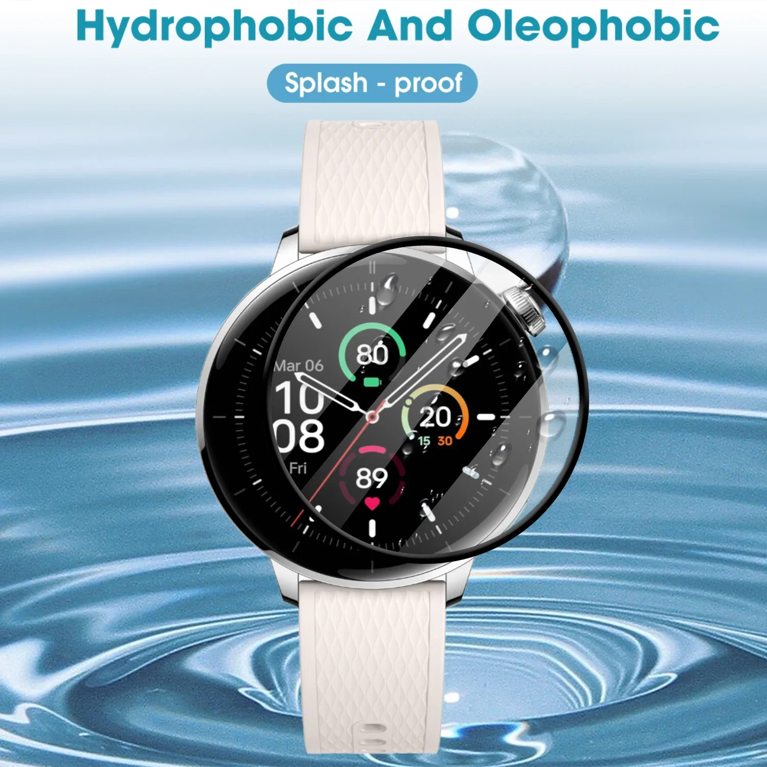 For OnePlus Watch3 41MM 3D Coverage Screen Protector Full Curved Protective SmartWatch Film Cover For OnePlus Watch 3 41MM