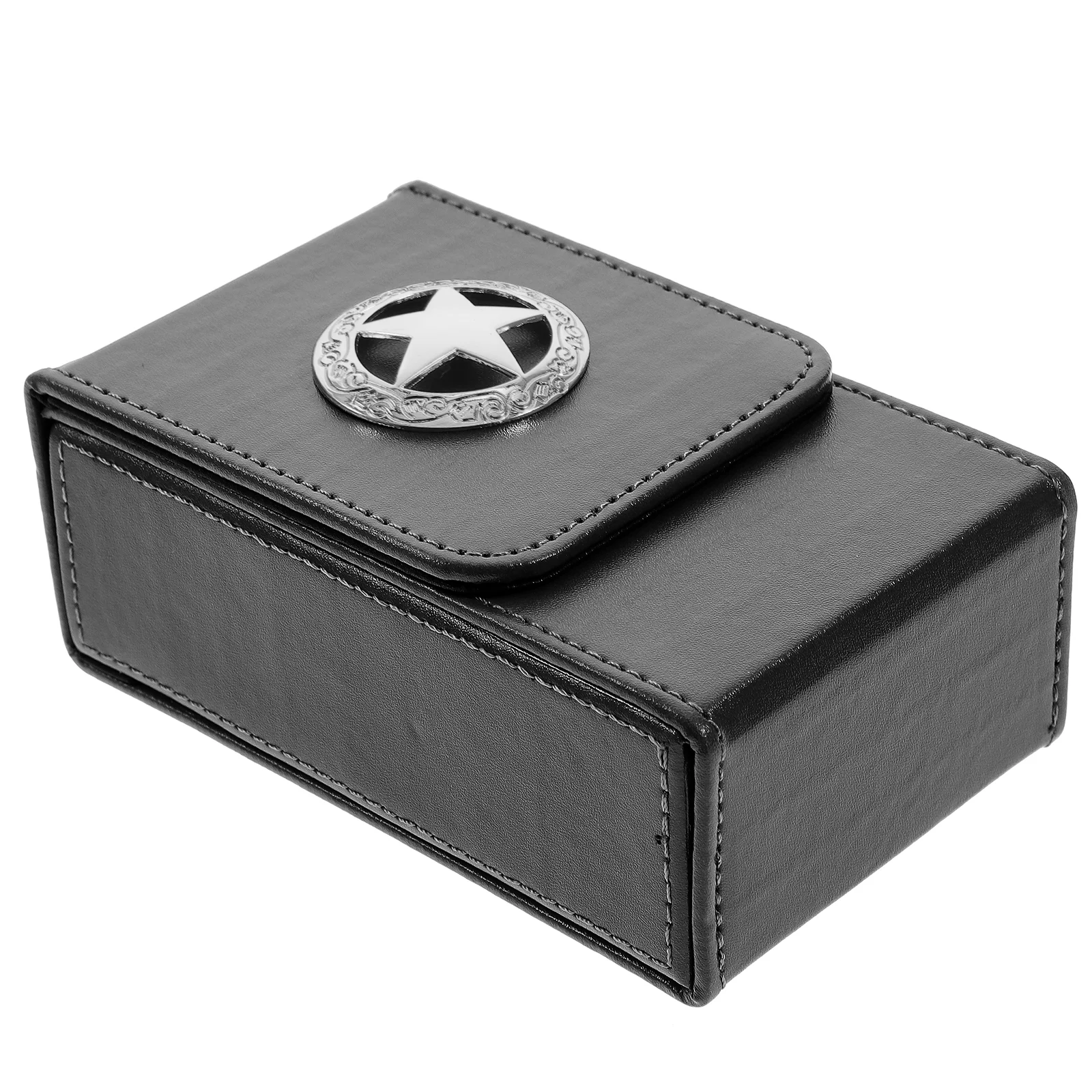

PU Tarot Cards Storage Box Large Capacity Card Collection Display Container Portable Keepsake Organizer