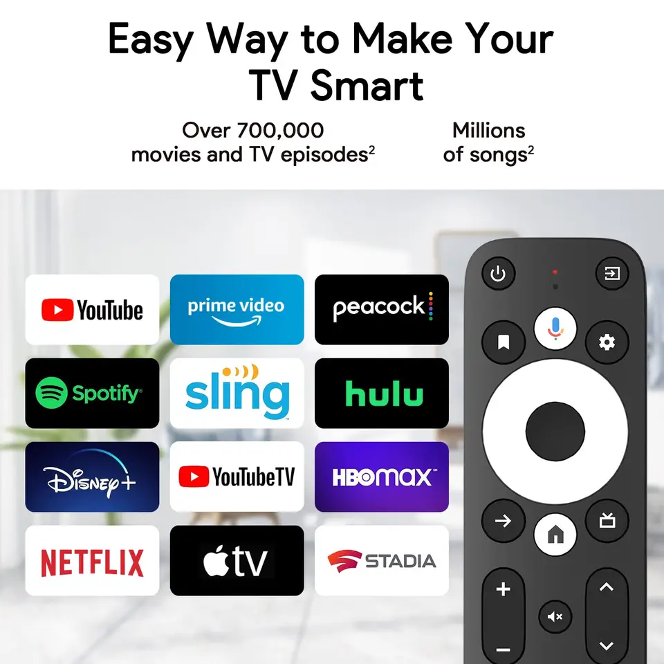 Xiaoi TV Stick 4K - Contenido de Streaing 4K portátil, Copatible con