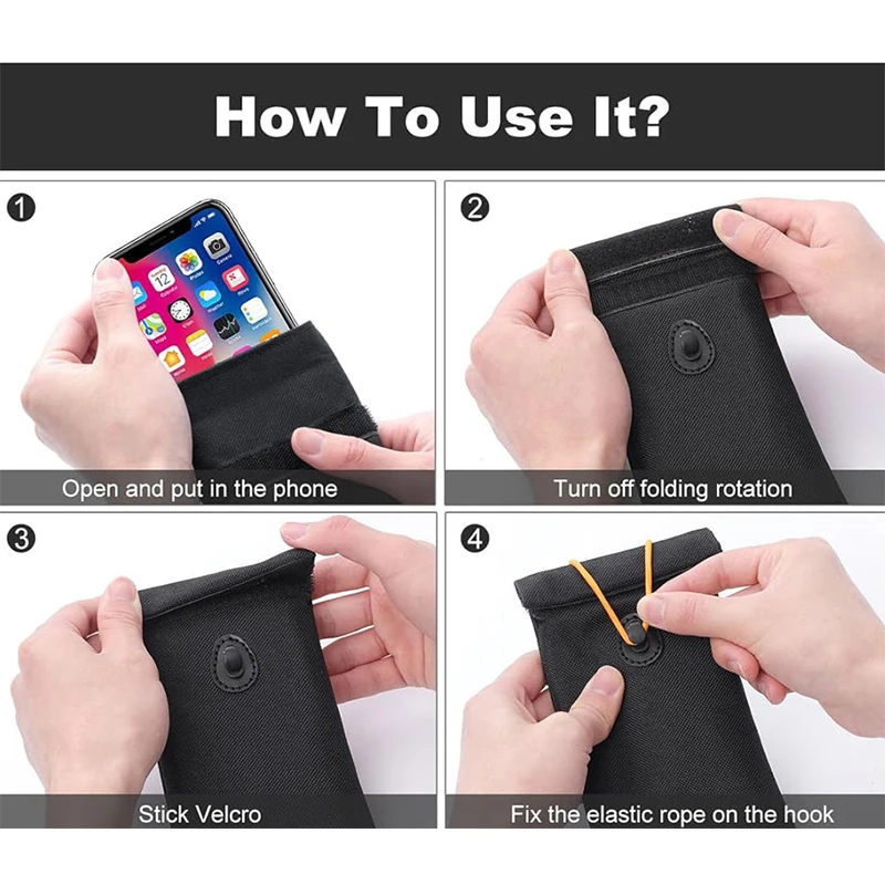 Key Signal Blocking Faraday Pouch - Anti-Theft Protection for Car Keys & Smartphones