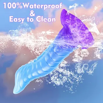 Silicone G-spot Dildo Realistic Dildo with Strong Suction Cup Monster Butt Plug Dragon Dildo for Vaginal Anal Sex Toys for Women 2