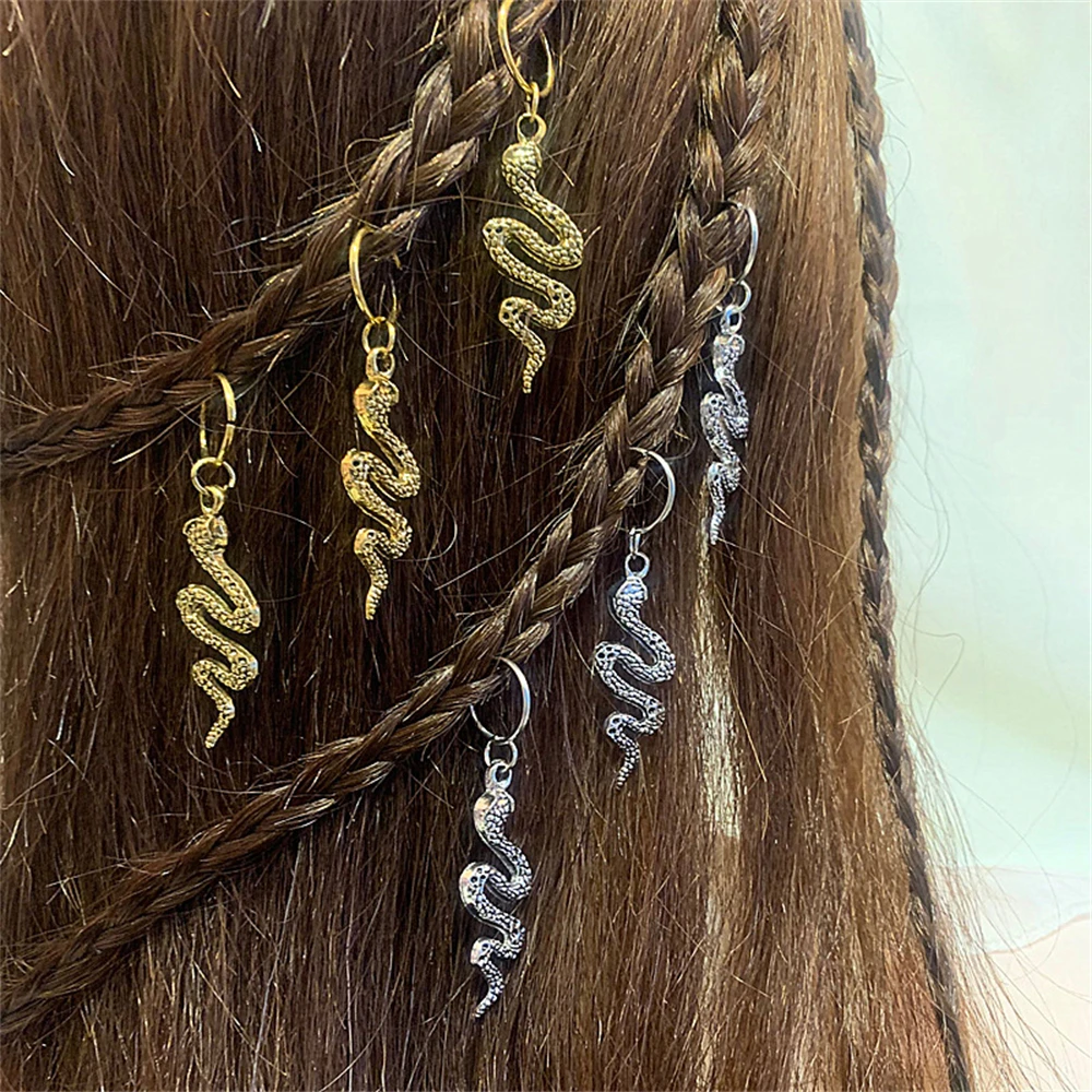 6 Pcs Braid Hair Accessories Celtic Hair Jewelry Alloy Dreadlock