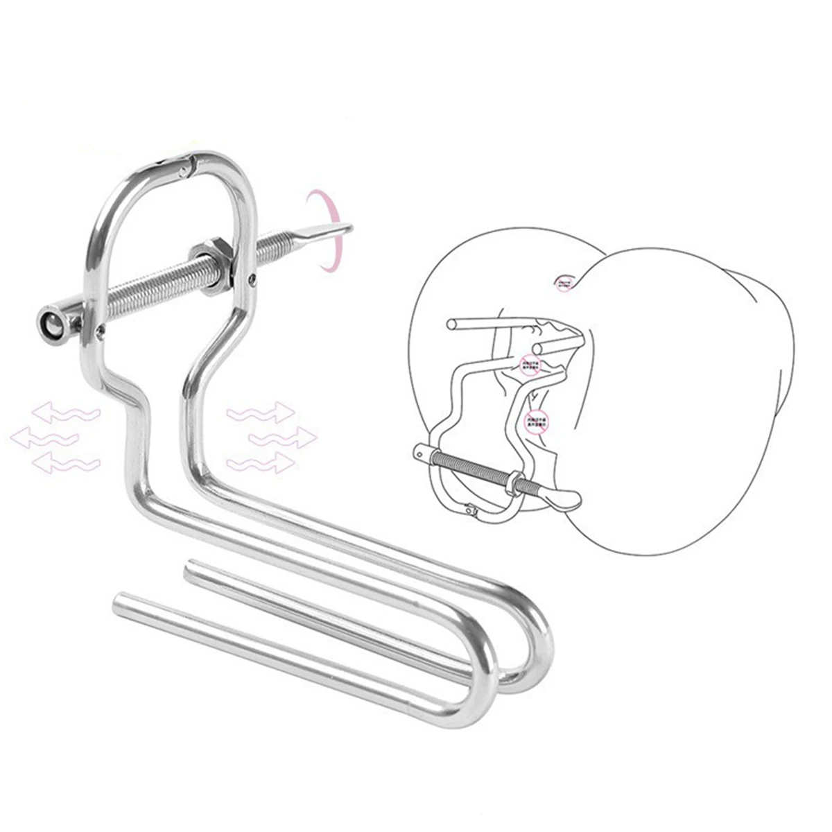 Woman Vagina Spreader BDSM Vaginal Sex Toy Gay Anal Dilator Couple Sex Game Tool Adult Foreplay Flirt Sextoy SM Slave Erotic Toy