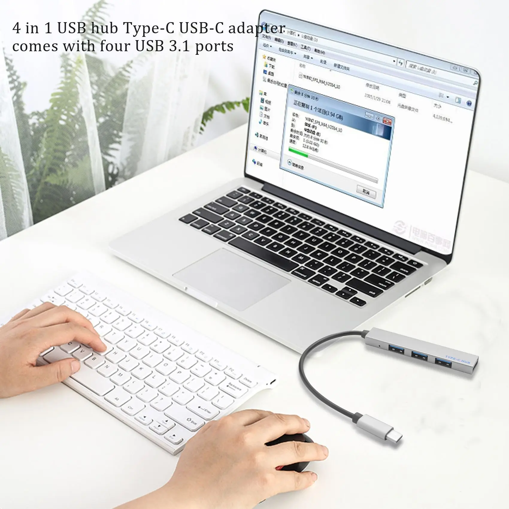 4 in 1 USB  -C USB-C  (4 USB 3.1 Ʈ ) Macbook Pro T-809A gray