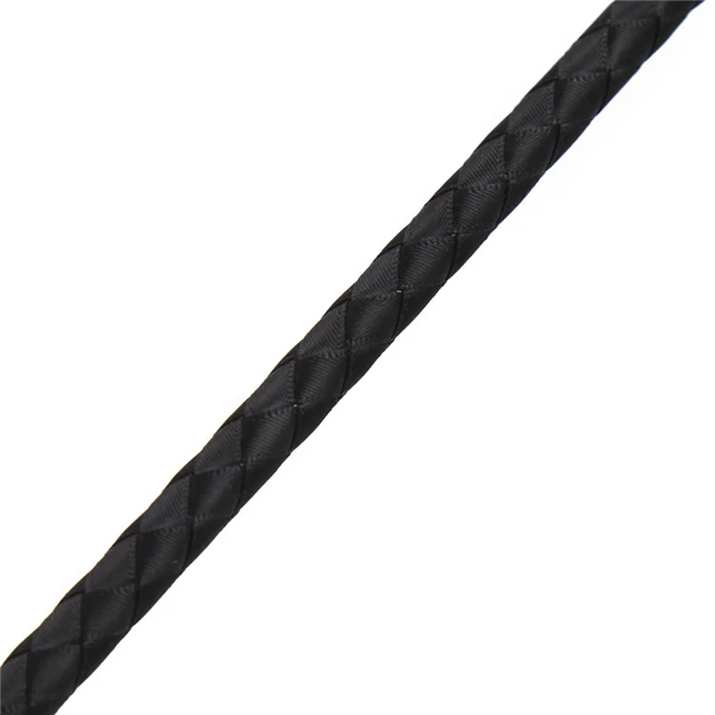 57CM Cat Shape Top Leather Long Straight Whip Riding Crop Flogger Dressage Whipps Paddle Slapper Horse Training 5