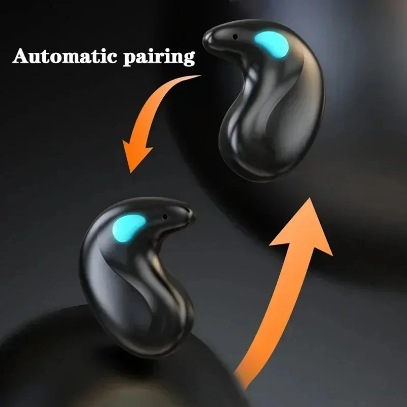 Wireless Mini HD Bluetooth Earbuds with Mic - Stereo, Waterproof, and Hidden Design