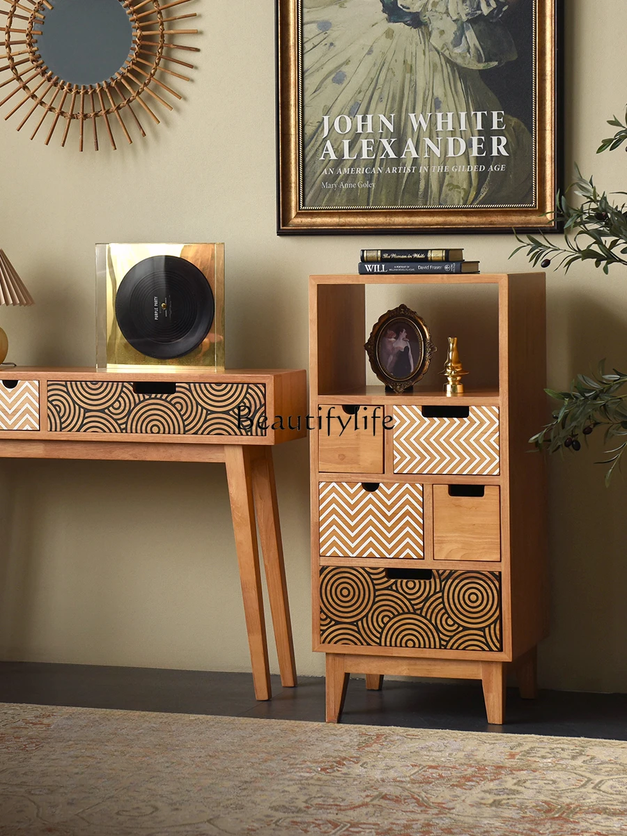 

Nordic Drawer Storage Cabinet Simple Retro Chest of Drawers