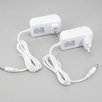 สีขาว EU US ปลั๊ก AC 110 V-240 V ถึง DC 12V 2A 2000ma แหล่งจ่ายไฟหม้อแปลงไฟฟ้าอะแดปเตอร์ Switching Converter สําหรับ Strip Driver 1