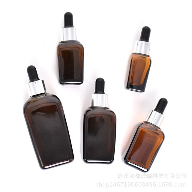 10Ml Pipette Dropper Bottles Brown Eye Dropper Liquid Reagent Bottles  Aromatherapy Amber Glass Mini Pot Jar Travel Pot