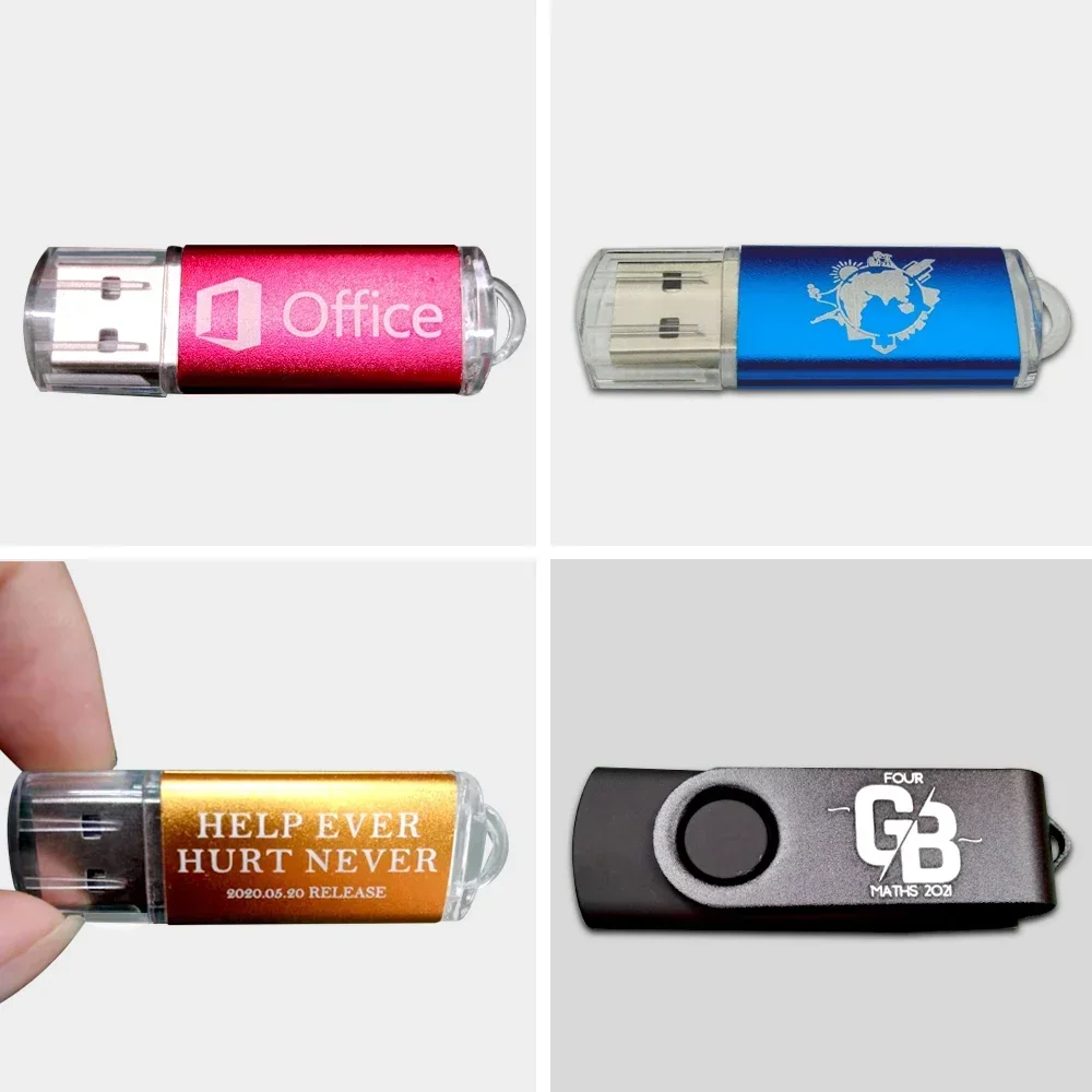 USB Flash Drive Flash Drive 100Pcs/lot USB Flash Drive 64GB Pen Drive 512MB 1GB 2GB 4GB 8GB 16GB Pendrives Usb Stick 32GB Memory Stick Free Gift