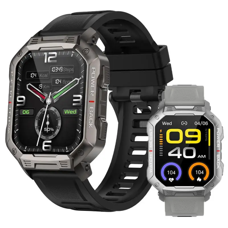 New Full Touch Smartwatch Blood Pressure Oxygen Fitness Watch 5 Atm Waterproof Smart Watch Men