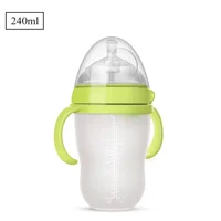 240ml Baby Bottle with Silicone Handle Water Bottle Kids Baby Bottle Photography Accessories 0-36 Months Baby Boys and Girls 5