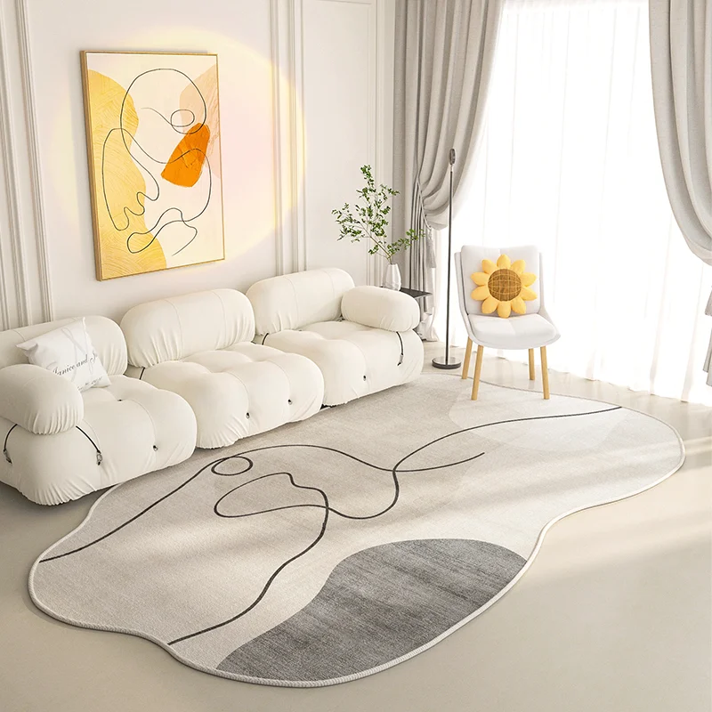 Irregular Shape Living Room Carpet Fashion Modern Decorate Coffee Tables Plush Mat Large Area Bedroom Fluffy Rug ковер Tapis 러그