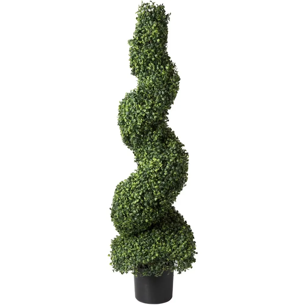 

Artificial Plants for Decoration Artificial Boxwood Spiral Tree With Realistic Leaves Free Shipping Beautiful Faux Plant Bonsai
