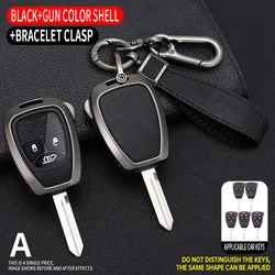 Premium Car Key Case Cover - Sleek and Durable Protection (Gray and Black)
