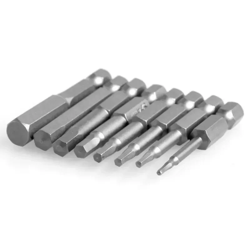 Hex Key Allen Bits 8Pcs Quick Change Connect Impact Driver Power Drills Metric 1/4" Hex Shank For Power Drill/Electric Tool