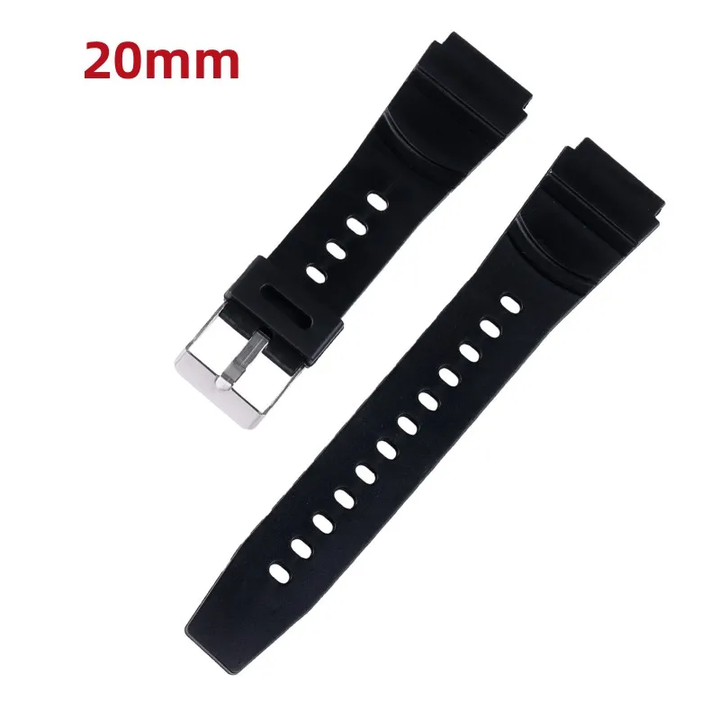 Black Silicone Sports Watch Strap - Unisex Rubber Band