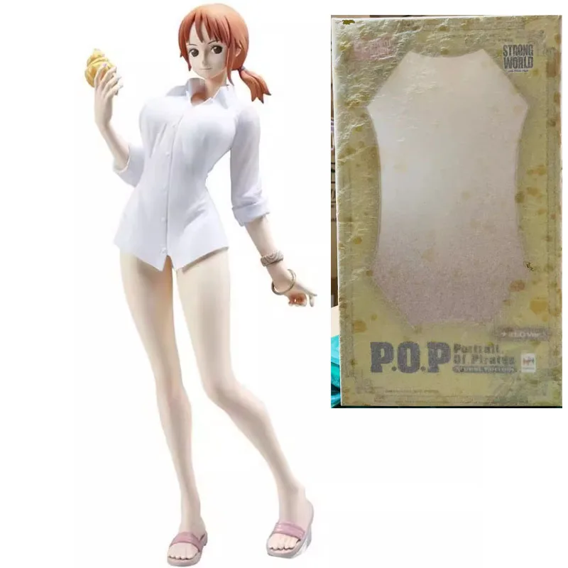 

MegaHouse Original ONE PIECE FILM STRONG WORLD Nami Heterochrome Anime Action Figures Toys for Boys Girls Kids Gift