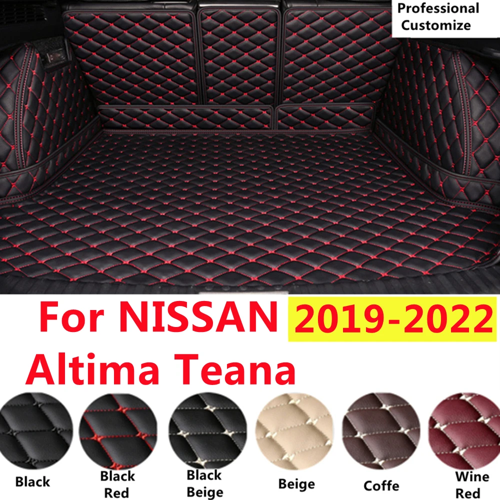 

Полный комплект SJ для NISSAN Altima Teana 2022-2019, автомобильные фитинги, водонепроницаемые коврики для багажника автомобиля, Задняя подкладка