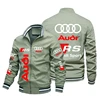 New Audi Motorcycle Jacket Audi RS Logo Printed Men's Jacket Fashion Oversized Outdoor Racing Jacket Cycling Men's Outerwear 5