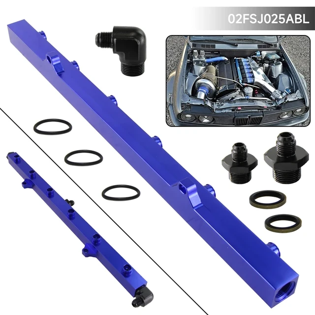High Quality Fuel Rail Fitting Kit For BMW 3-Series E36 E46 M50 M52 M54 325i  328i 323i M3 Z3 E39 528i Engine Black/Blue