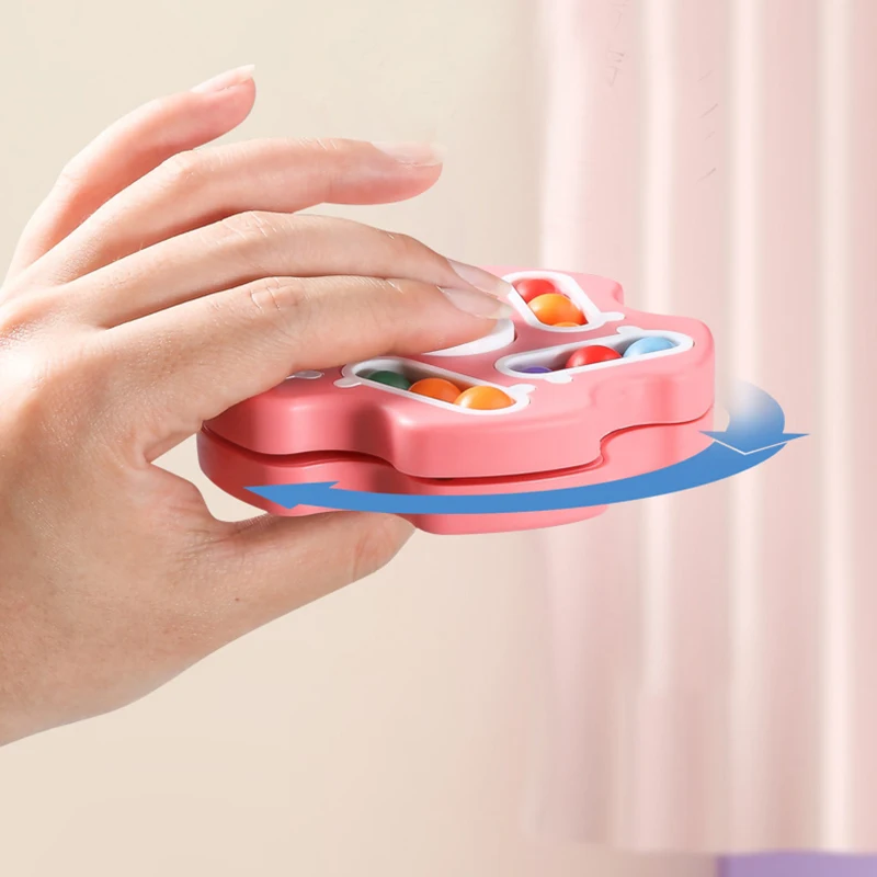 New Children Intelligence Rotating Magic Bean Fingertip Toy Kids Stress Relief Cube Toys for Aldult Relieve Decompression Game