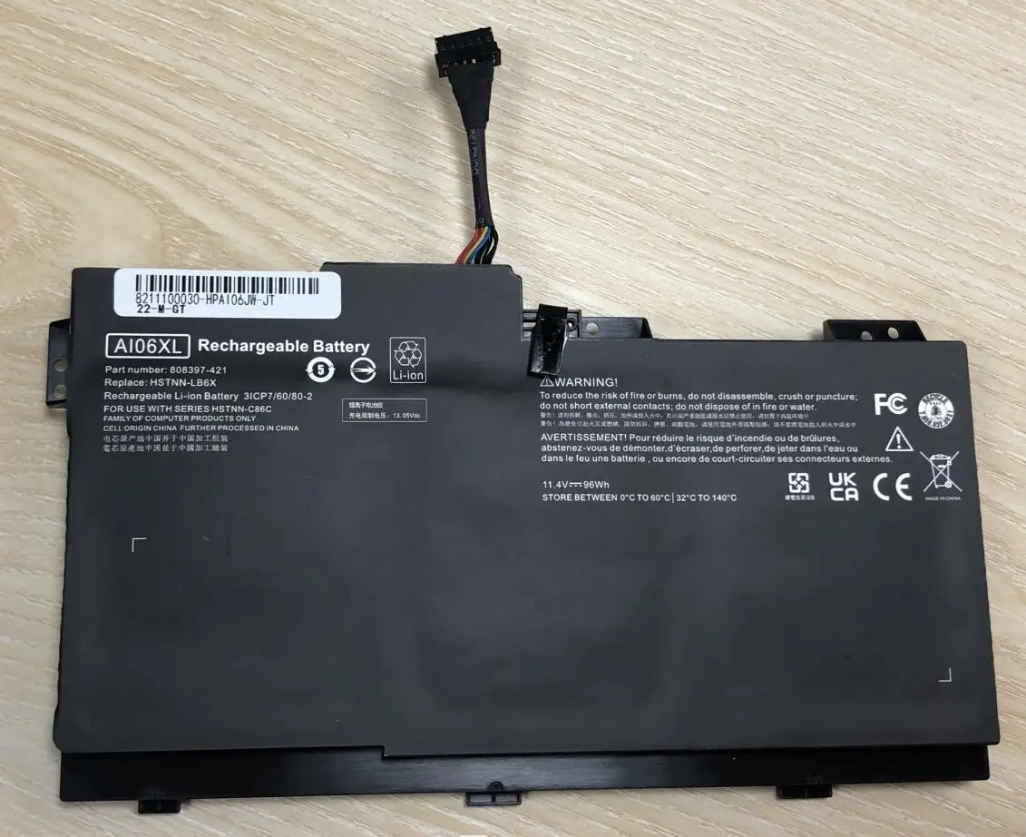 Bateria para hp Zbook Ai06xl 17 g3 808451001 Hstnn-c86c Hstnn-lb6x 808397421 - Imagem 6