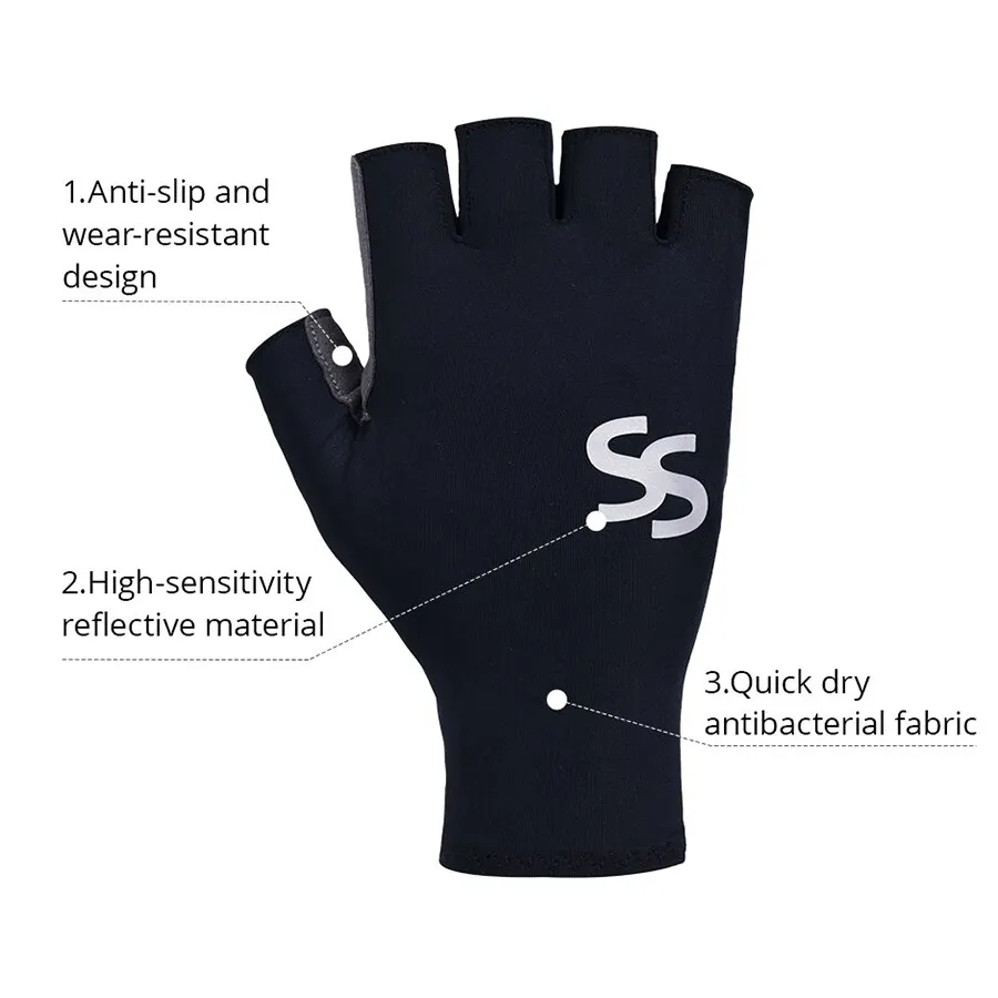 Cycling Gloves Fingerless Half Finger Summer MTB Bicycle Bike Motorcycle Accessories