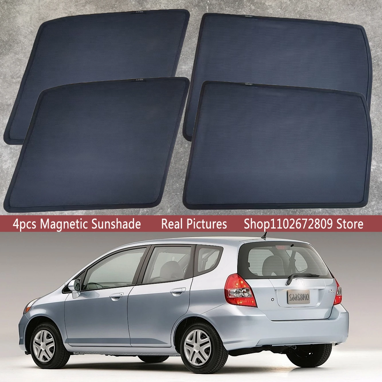 

Magnetic Car Sunshade Shield Front Windshield Frame Curtain Sun Shades For Honda Fit Jazz 2001 - 2007 GD1 GD3 GB5 Accessories